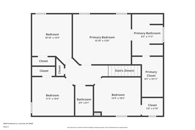 1,980/Mo, 5938 Firethorne Ln Concord, NC 28025 Floor Plan View 2