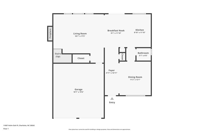 2,305/Mo, 11007 Holm Oak Pl Charlotte, NC 28262 Floor Plan View