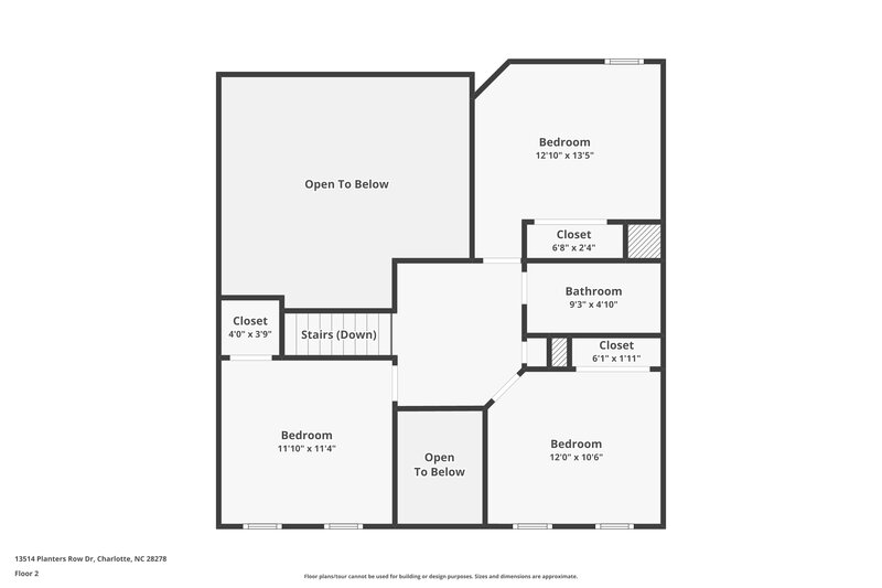 0/Mo, 13514 Planters Row Dr Charlotte, NC 28278 Floor Plan View 2