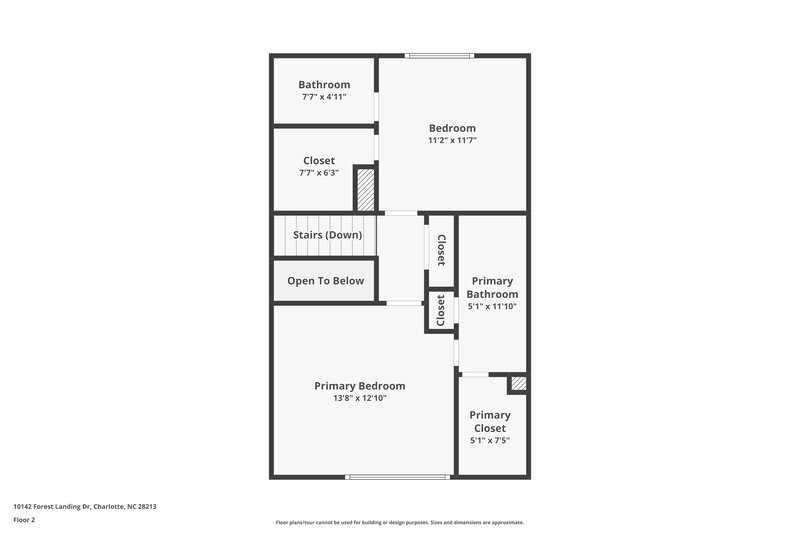 0/Mo, 10142 Forest Landing Dr Charlotte, NC 28213 Floor Plan View 2