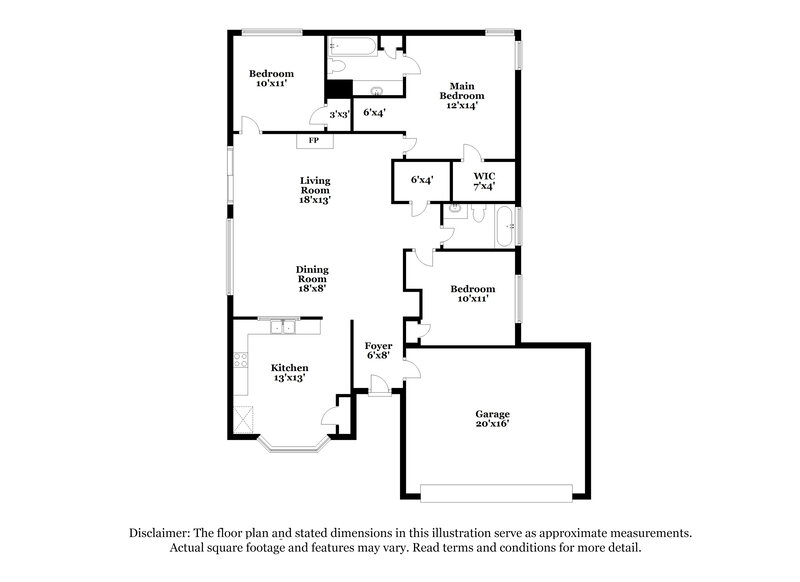 1,760/Mo, 8610 Treyburn Dr Charlotte, NC 28216 Floor Plan View
