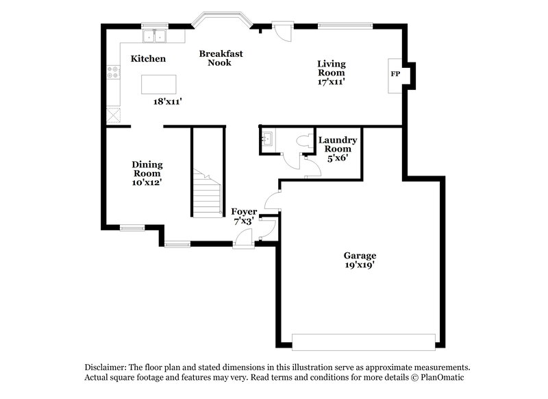 1,930/Mo, 7420 Chidley Dr Charlotte, NC 28269 Floorplan View