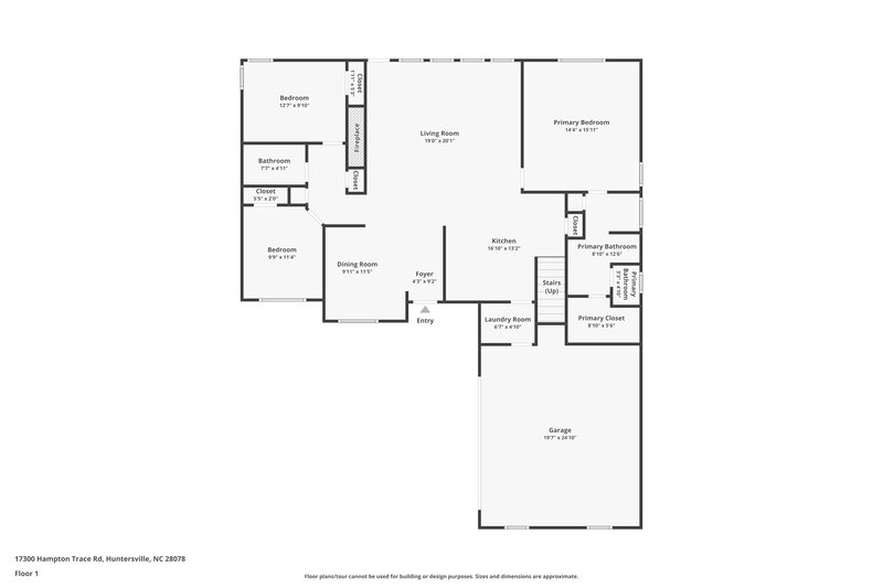 2,575/Mo, 17300 Hampton Trace Rd Huntersville, NC 28078 Floorplan View