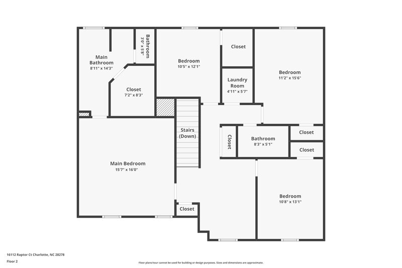 3,580/Mo, 16112 Raptor Ct Charlotte, NC 28278 Floor Plan View 2