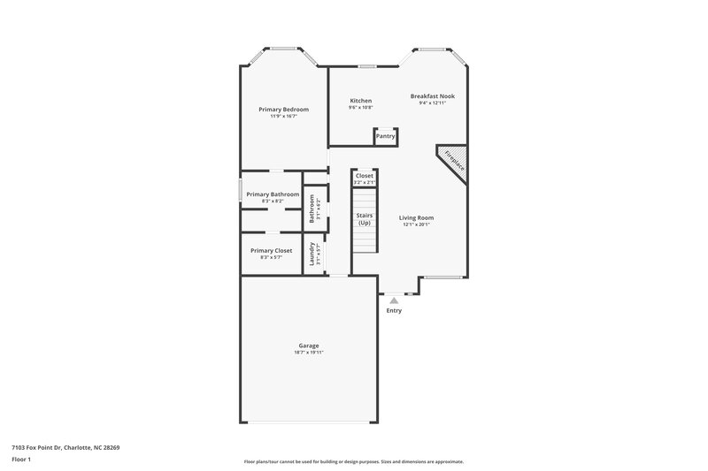 0/Mo, 7103 Fox Point Dr Charlotte, NC 28269 Floor Plan View