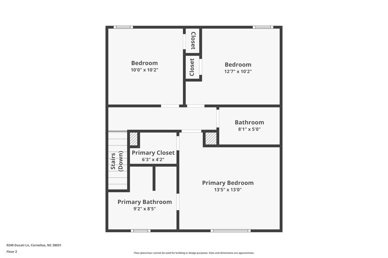 1,900/Mo, 9240 Ducati Ln Cornelius, NC 28031 Floor Plan View 2