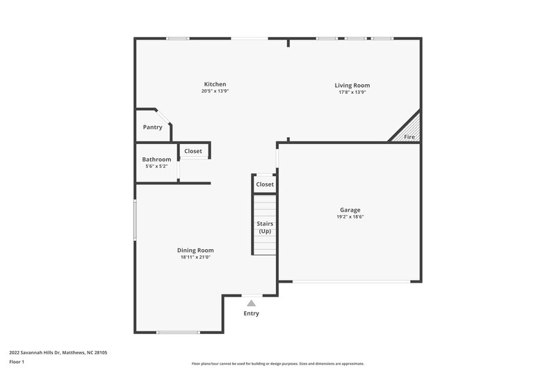 2,310/Mo, 2022 Savannah Hills Dr Matthews, NC 28105 Floor Plan View