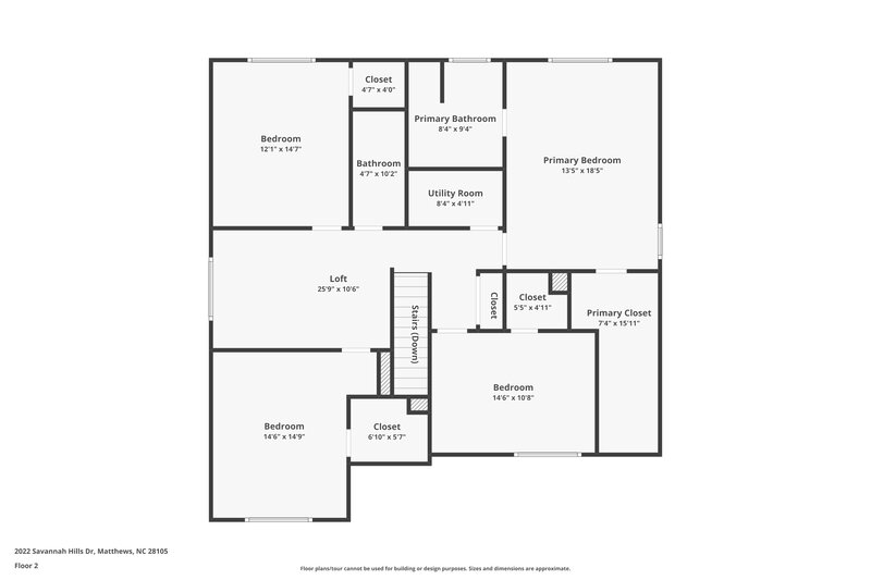 2,310/Mo, 2022 Savannah Hills Dr Matthews, NC 28105 Floor Plan View 2