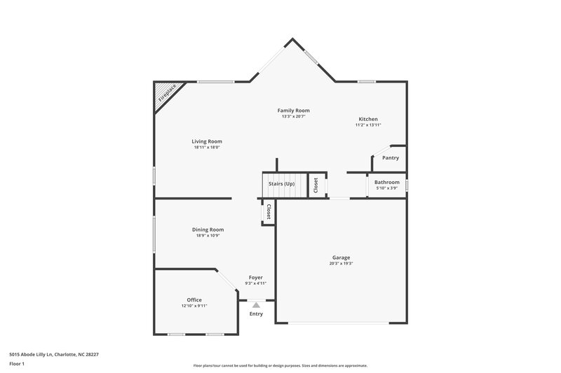 2,230/Mo, 5015 Abode Lilly Ln Charlotte, NC 28227 Floor Plan View