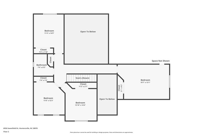 2,415/Mo, 6926 Sweetfield Dr Huntersville, NC 28078 Floor Plan View 2