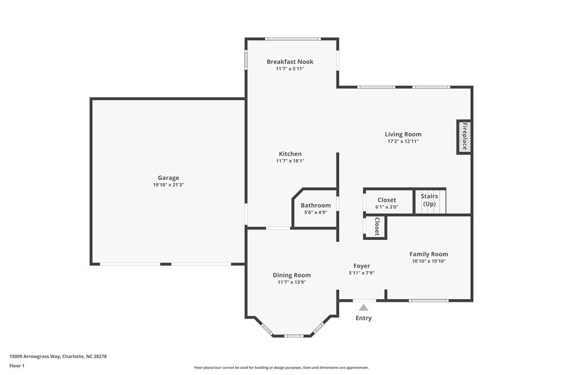 2,285/Mo, 15009 Arrowgrass Way Charlotte, NC 28278 Floor Plan View