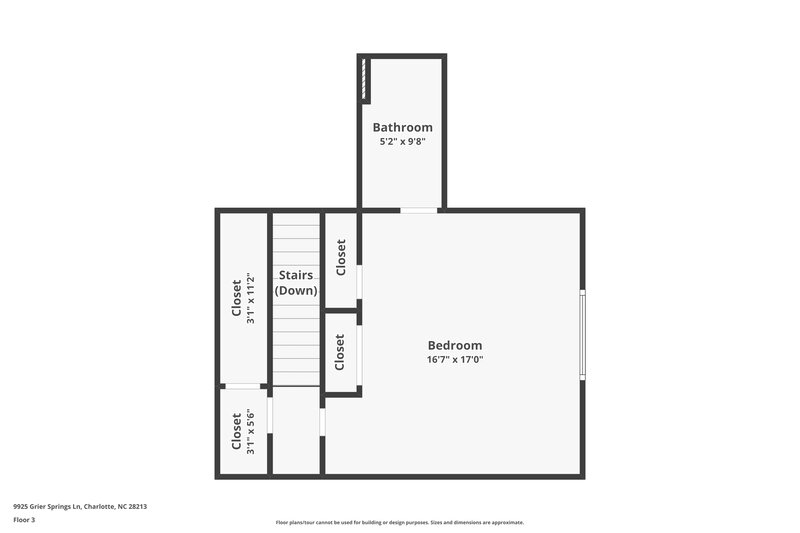 2,670/Mo, 9925 Grier Springs Ln Charlotte, NC 28213 Floorplan View 3