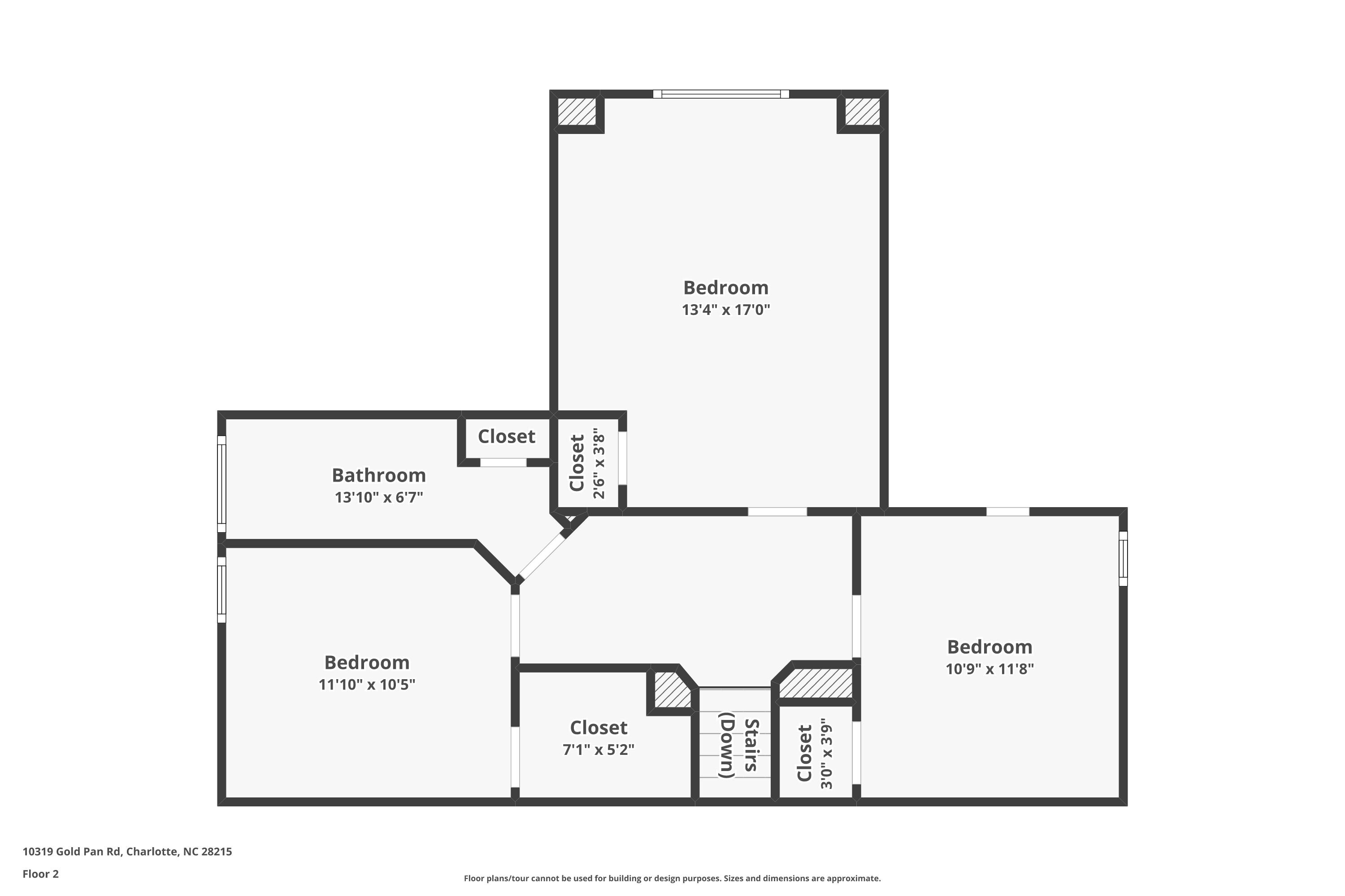 2,310/Mo, 10319 Gold Pan Rd Charlotte, NC 28215 Floorplan View 2