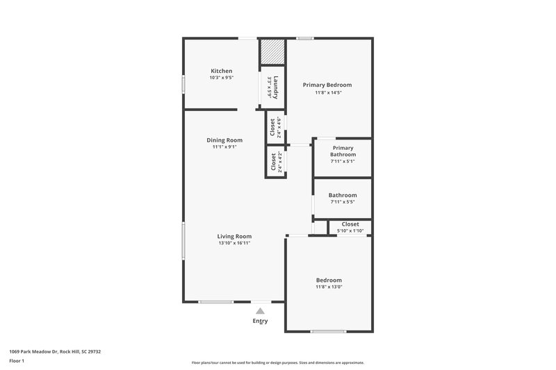 1,385/Mo, 1069 Park Meadow Dr Rock Hill, SC 29732 Floorplan View