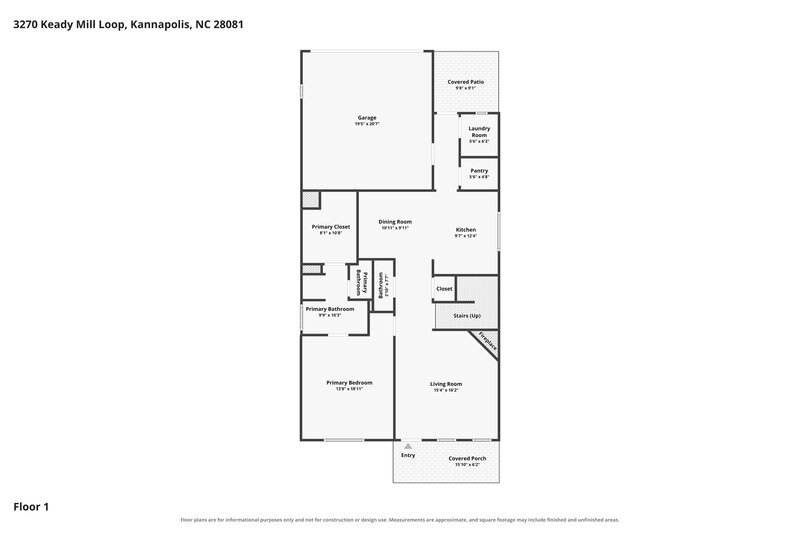 2,320/Mo, 3270 Keady Mill Loop Kannapolis, NC 28081 Floor Plan View