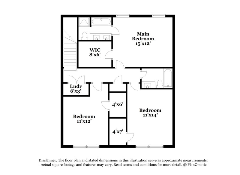 1,815/Mo, 1220 Chaser Ridge Ct Charlotte, NC 28216 Floor Plan View 2