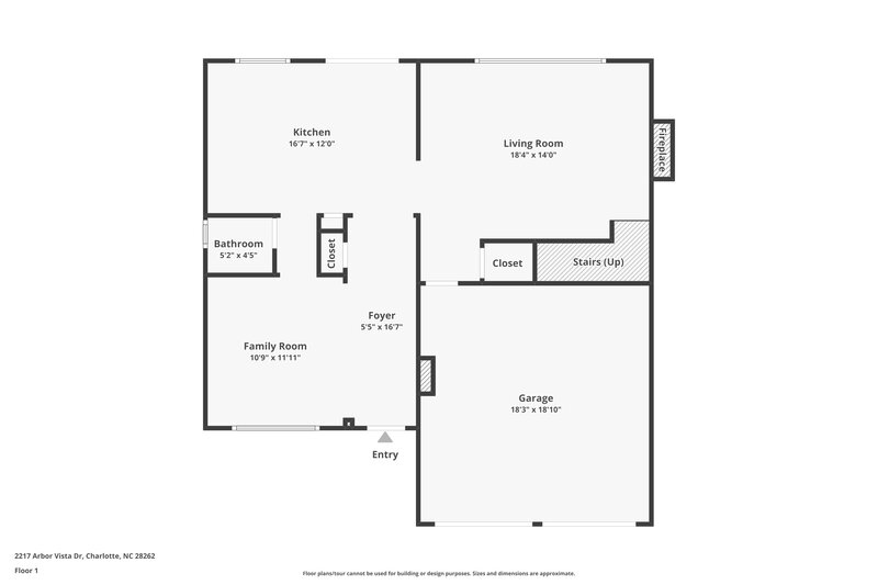 1,965/Mo, 2217 Arbor Vista Dr Charlotte, NC 28262 Floor Plan View