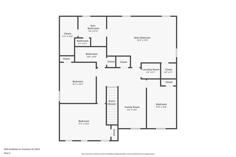 2,585/Mo, 9035 Goldfields Dr Charlotte, NC 28227 Floor Plan View 2