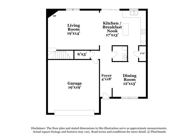 3,050/Mo, 1425 River Run Rd Lowell, NC 28098 Floor Plan View
