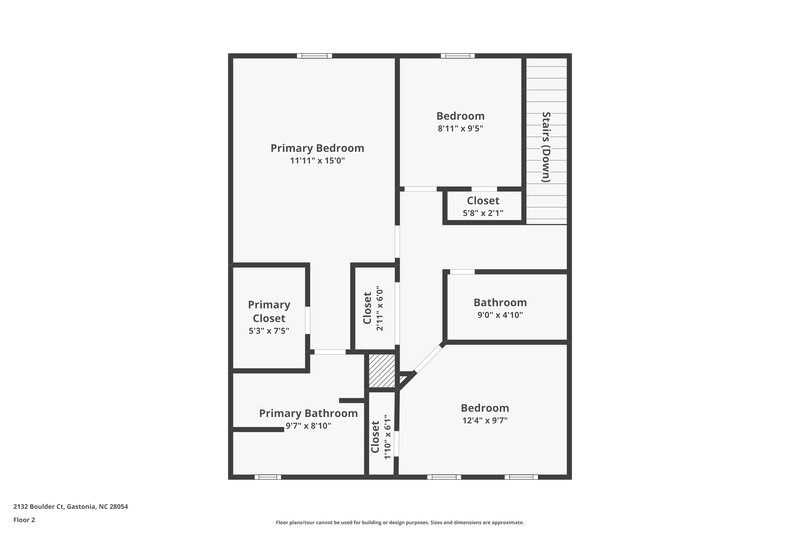 1,805/Mo, 2132 Boulder Ct Gastonia, NC 28054 Floor Plan View 2