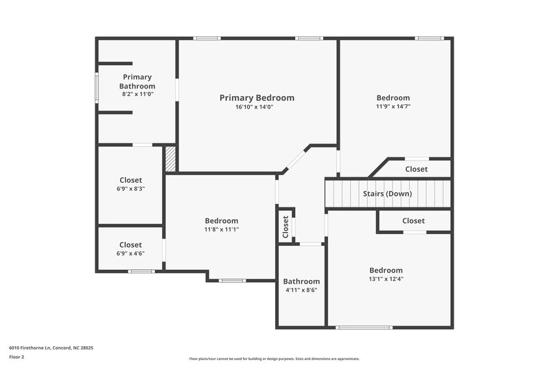 2,265/Mo, 6010 Firethorne Ln Concord, NC 28025 Floor Plan View 2
