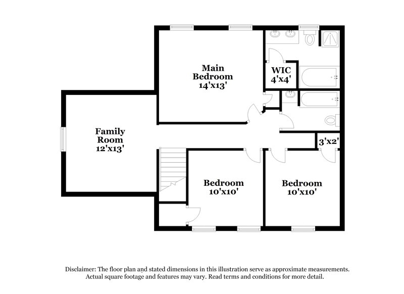 1,800/Mo, 9838 Aviary Hill Way Charlotte, NC 28214 Floor Plan View 2