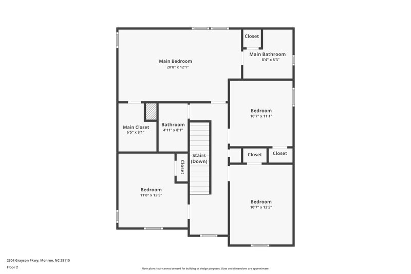 2,190/Mo, 2304 Grayson Pkwy Monroe, NC 28110 Floor Plan View 2