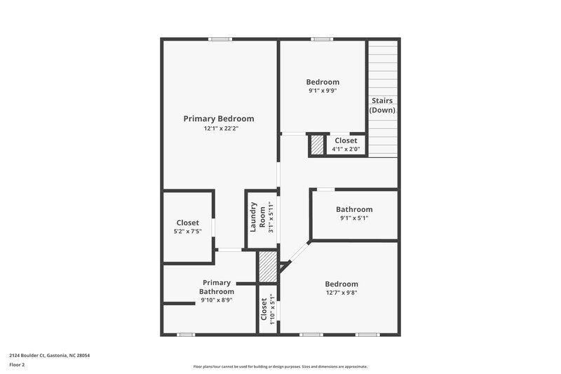 1,670/Mo, 2124 Boulder Court Gastonia, NC 28054 Floor Plan View 2