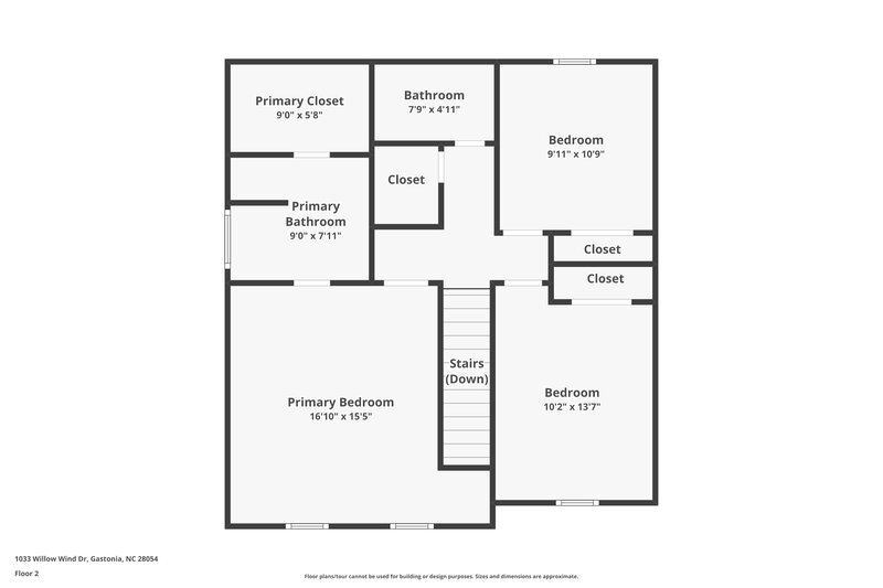 1,775/Mo, 1033 Willow Wind Dr Gastonia, NC 28054 Floor Plan View 2