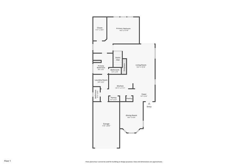 2,010/Mo, 1610 Bitter Creek Dr Charlotte, NC 28214 Floor Plan View