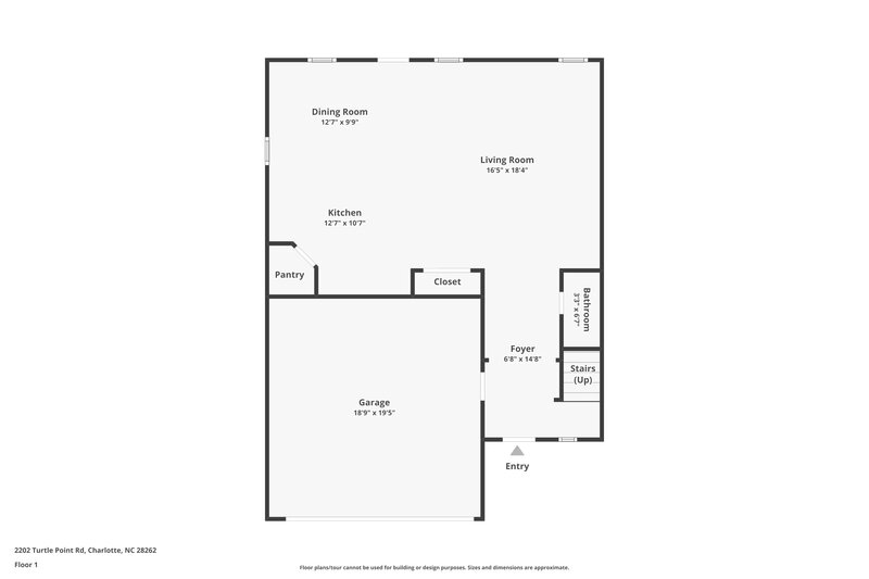 2,340/Mo, 2202 Turtle Point Rd Charlotte, NC 28262 Floor Plan View