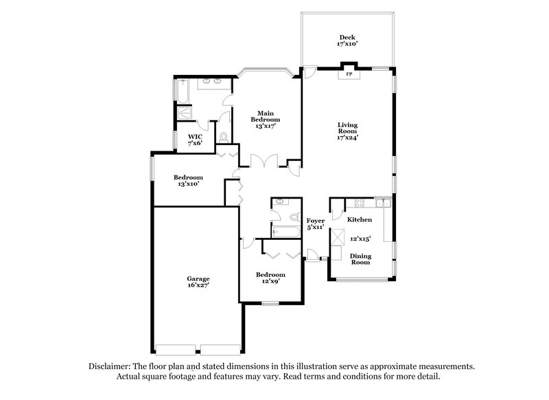 1,920/Mo, 11200 Clayford Ridge Charlotte, NC 28215 Floorplan View