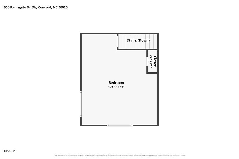 1,945/Mo, 958 Ramsgate Drive SW Concord, NC 28025 Floor Plan View 2