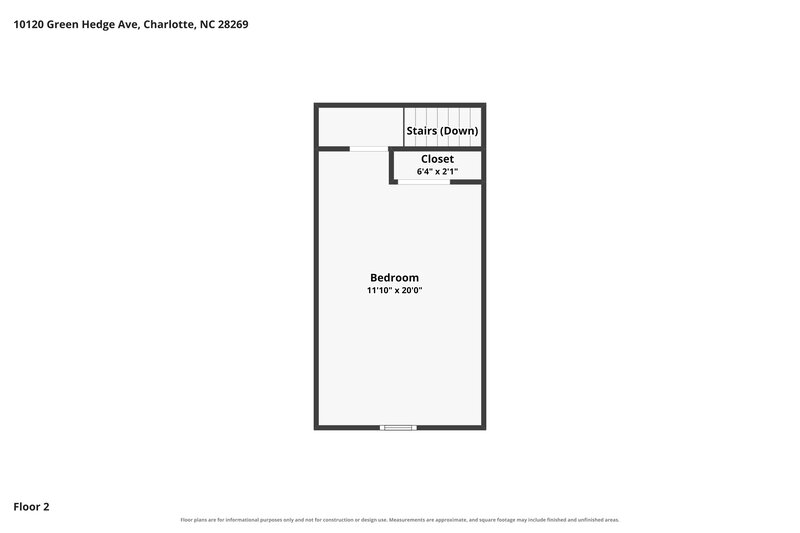 2,090/Mo, 10120 Green Hedge Ave Charlotte, NC 28269 Floor Plan View 2