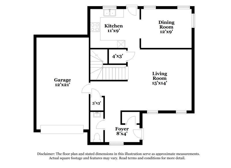 2,720/Mo, 5906 Prestwick Lane Monroe, NC 28110 Floor Plan View