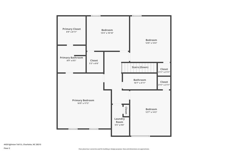 2,080/Mo, 4420 Eglinton Toll Court Charlotte, NC 28213 Floor Plan View