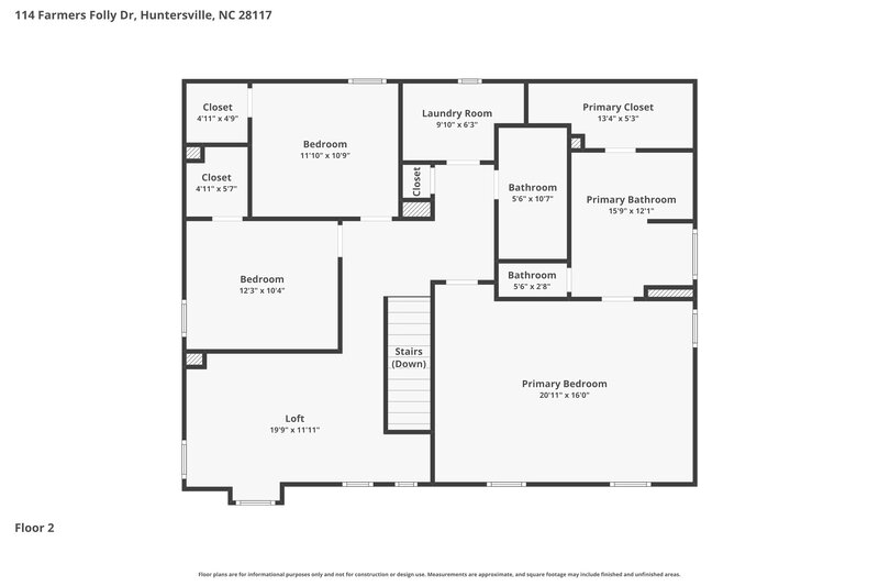 2,630/Mo, 114 Farmers Folly Dr Mooresville, NC 28117 Floor Plan View