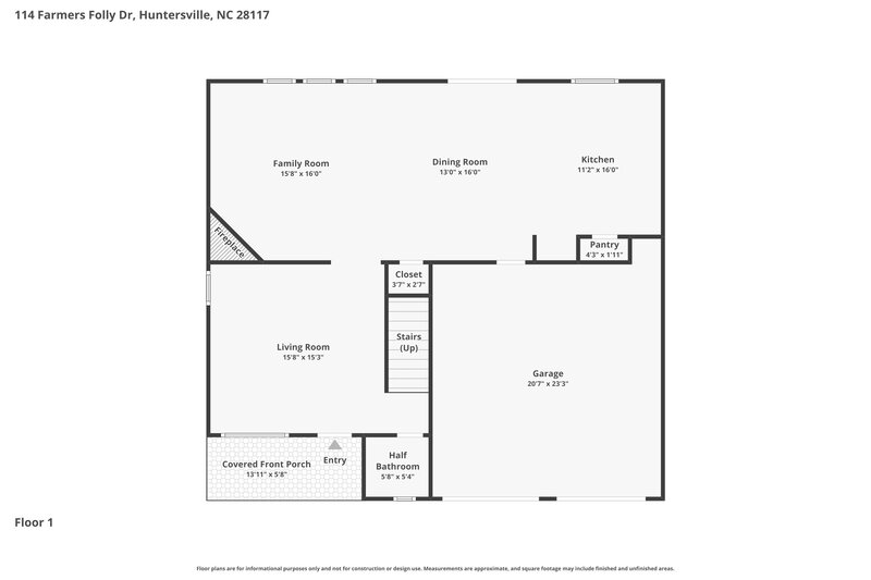 2,630/Mo, 114 Farmers Folly Dr Mooresville, NC 28117 Floor Plan View 2