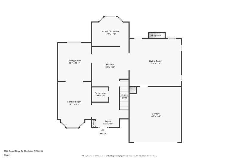 3,530/Mo, 9008 Broad Ridge Court Charlotte, NC 28269 Floor Plan View