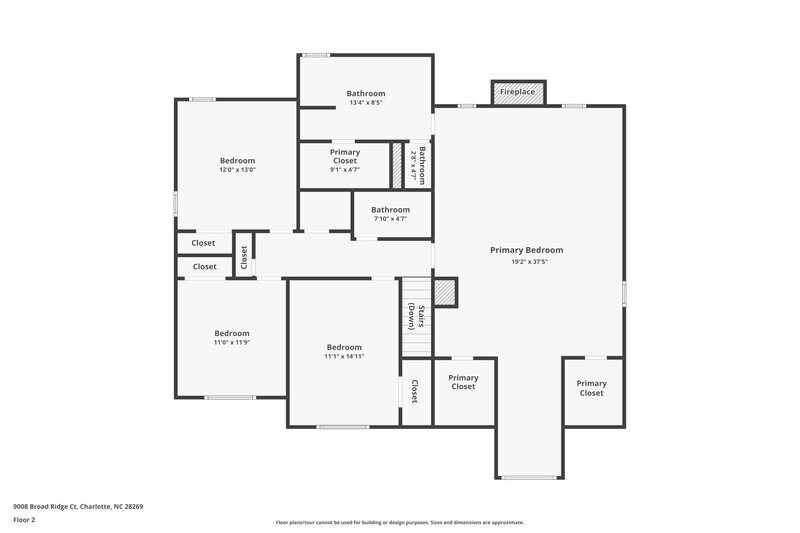 3,530/Mo, 9008 Broad Ridge Court Charlotte, NC 28269 Floor Plan View 2