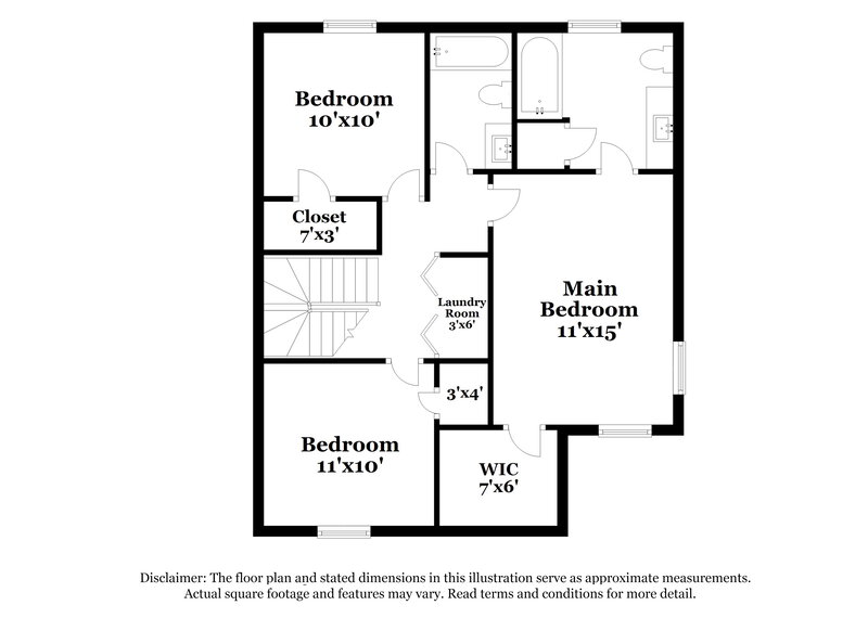 2,065/Mo, 6927 Ayrshire Glen Place Charlotte, NC 28273 Floor Plan View 2