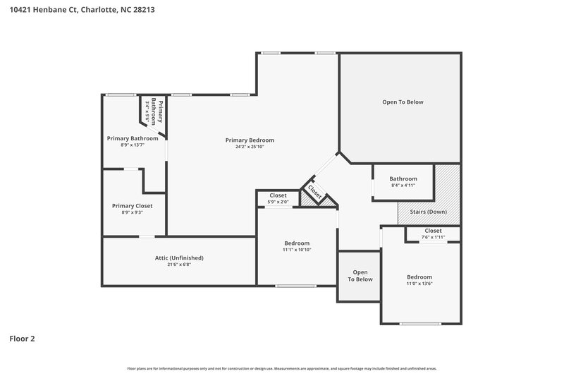 2,260/Mo, 10421 Henbane Court Charlotte, NC 28213 Floor Plan View 2