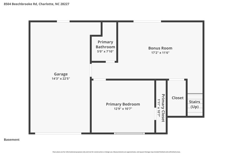 1,870/Mo, 8504 Beechbrooke Road Mint Hill, NC 28227 Floor Plan View