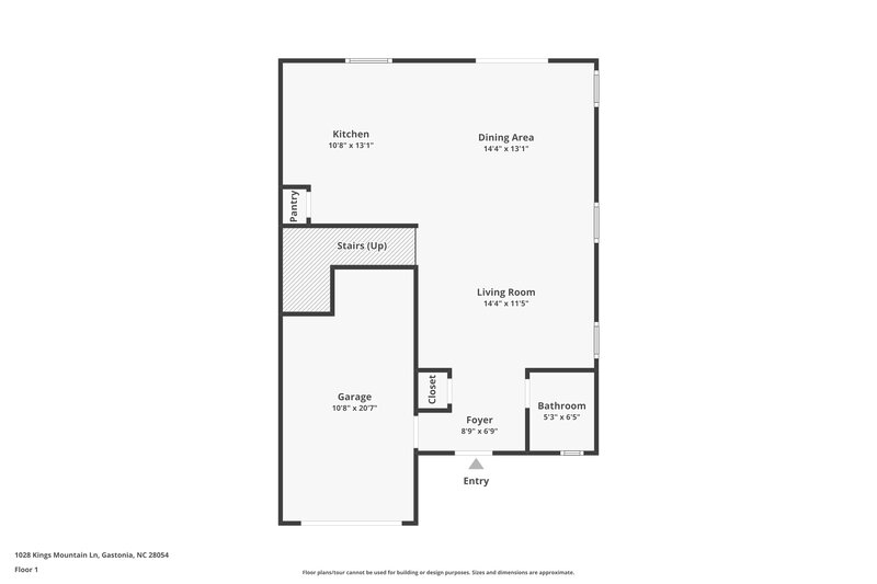 1,680/Mo, 1028 Kings Mountain Lane Gastonia, NC 28054 Floor Plan View 2