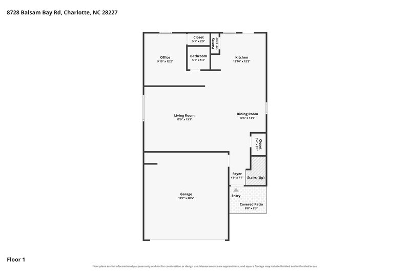 2,365/Mo, 8728 Balsam Bay Rd Charlotte, NC 28227 Floor Plan View