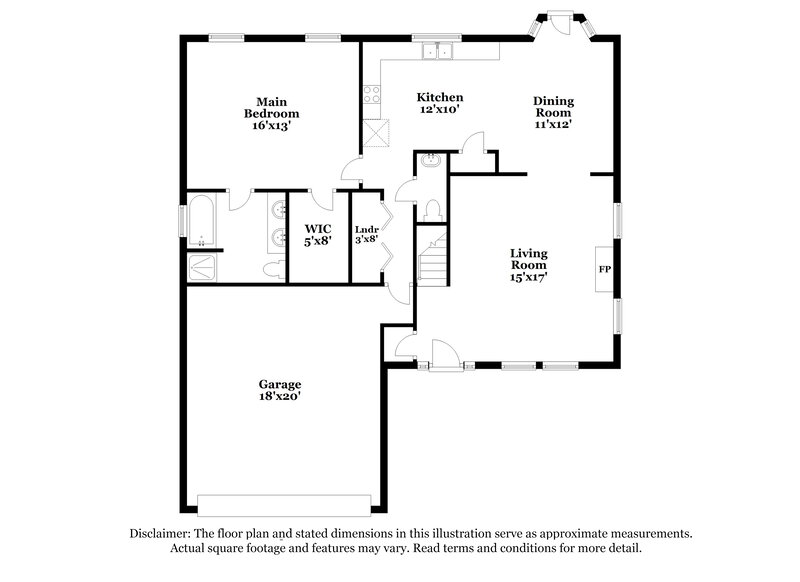 2,025/Mo, 6101 Spanish Moss Ln Charlotte, NC 28262 Floor Plan View