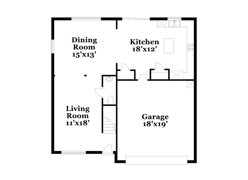 1,855/Mo, 2541 Mulberry Pond Drive Charlotte, NC 28208 Floor Plan View