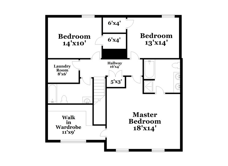 1,855/Mo, 2541 Mulberry Pond Drive Charlotte, NC 28208 Floor Plan View 2