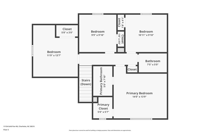 1,880/Mo, 11134 Gold Pan Road Charlotte, NC 28215 Floor Plan View 2