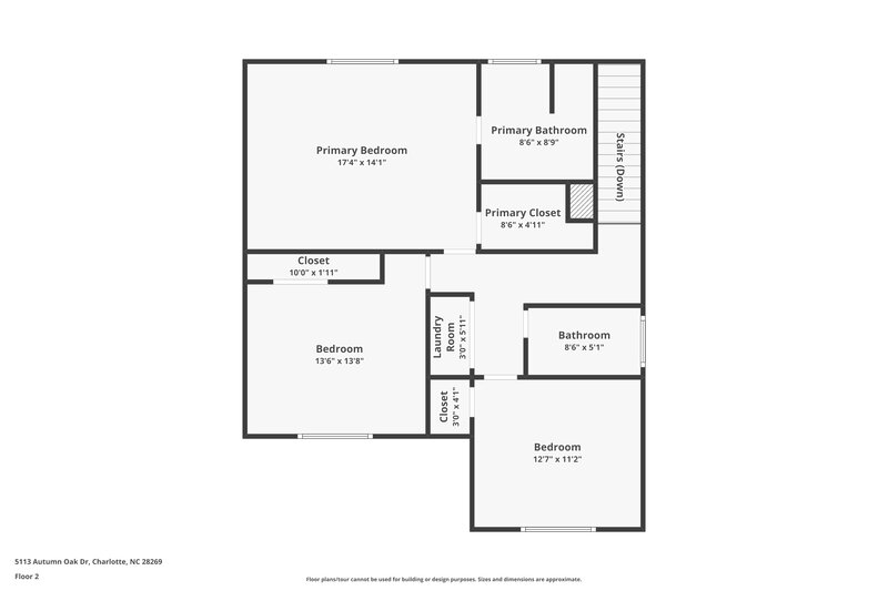 1,880/Mo, 5113 Autumn Oak Drive Charlotte, NC 28269 Floor Plan View 2